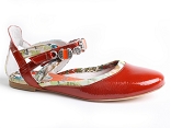 Chaussure REGARD ROAC:CUIR/ORANGE