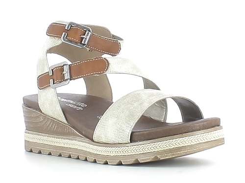 Sandali Remonte D6351-31 Rosa/Oro Taglia 41 (US 9.5) - Nuovi Con Scatola